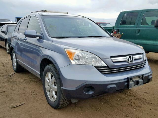 JHLRE48728C024587 - 2008 HONDA CR-V EXL BLUE photo 1