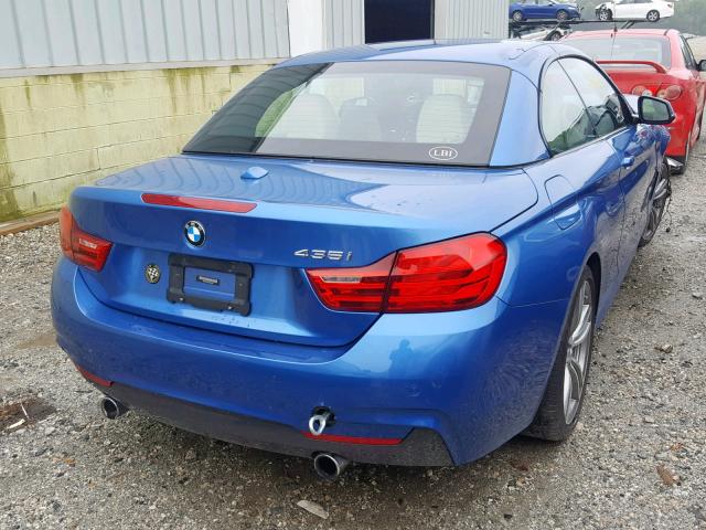 WBA3T3C57G5A41381 - 2016 BMW 435 I BLUE photo 4