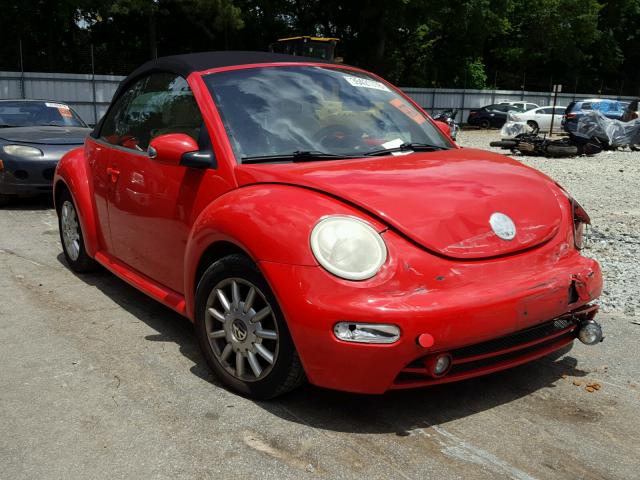 3VWCM31Y74M344142 - 2004 VOLKSWAGEN NEW BEETLE RED photo 1