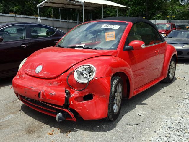 3VWCM31Y74M344142 - 2004 VOLKSWAGEN NEW BEETLE RED photo 2