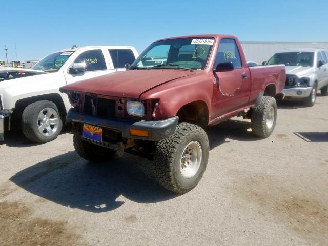 JT4RN01P0M0013163 - 1991 TOYOTA PICKUP 1/2 TON SHORT WHEELBASE DLX  photo 2