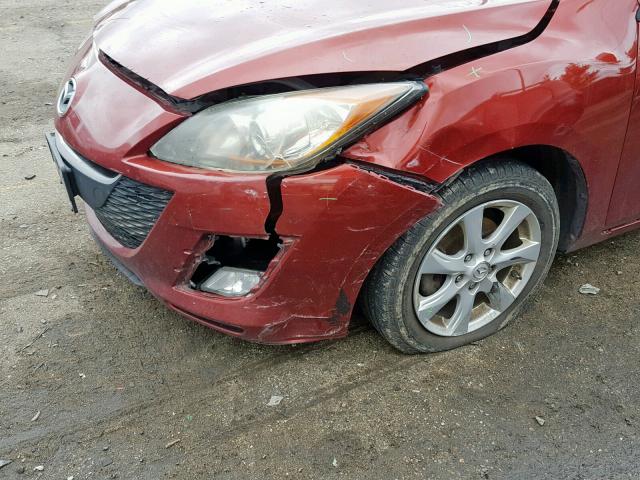 JM1BL1SF0A1162259 - 2010 MAZDA 3 I RED photo 9