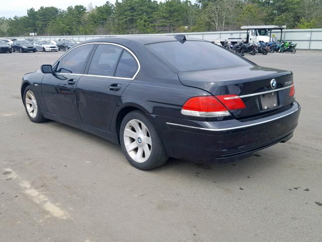 WBAHL83596DT03535 - 2006 BMW 750 I BLACK photo 3