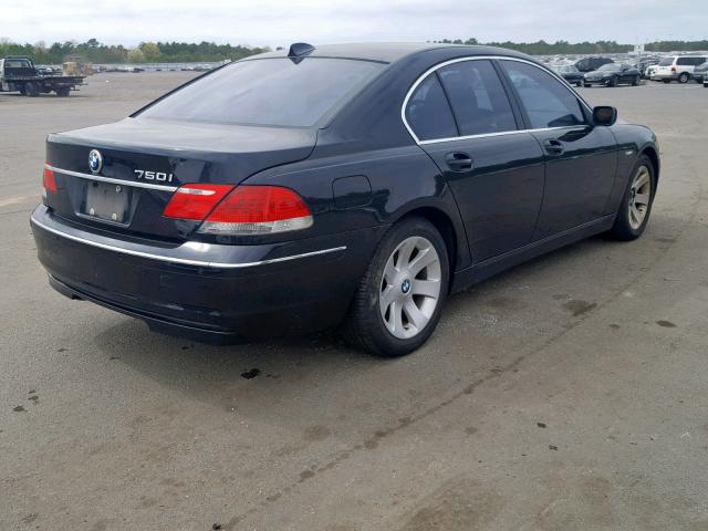 WBAHL83596DT03535 - 2006 BMW 750 I BLACK photo 4