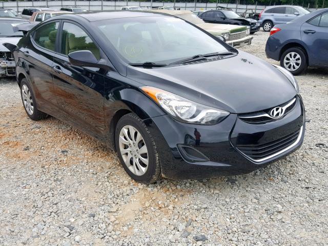 5NPDH4AE1CH074885 - 2012 HYUNDAI ELANTRA BLACK photo 1