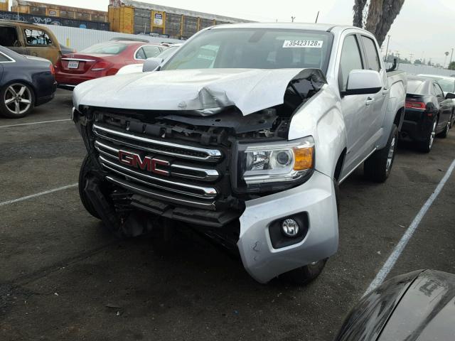 1GTG5CE38G1394680 - 2016 GMC CANYON SLE SILVER photo 2