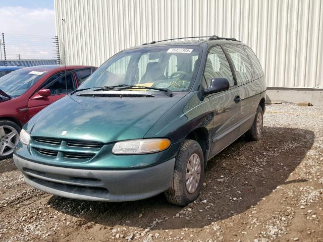 2B4FP2533TR579710 - 1996 DODGE CARAVAN GREEN photo 2