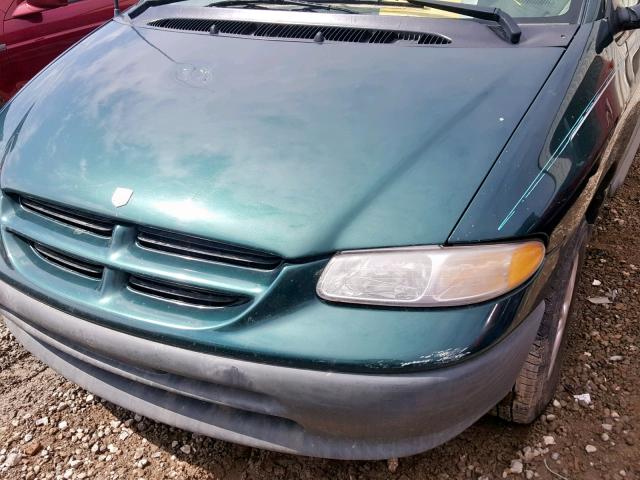 2B4FP2533TR579710 - 1996 DODGE CARAVAN GREEN photo 9