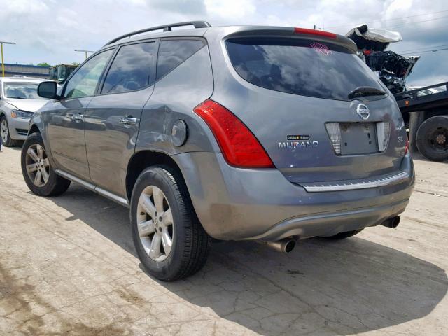 JN8AZ08T57W511949 - 2007 NISSAN MURANO SL GRAY photo 3