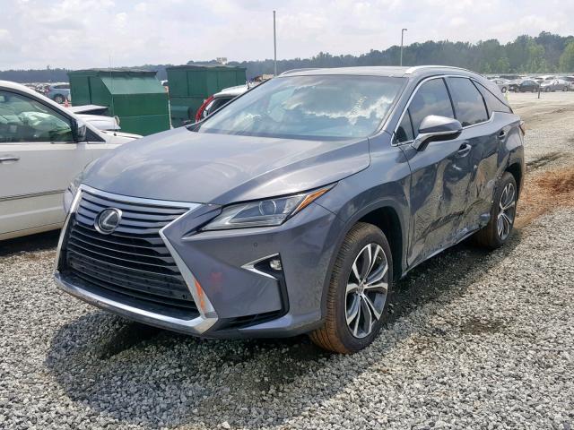 JTJGZKCA2J2000654 - 2018 LEXUS RX 350 L CHARCOAL photo 2