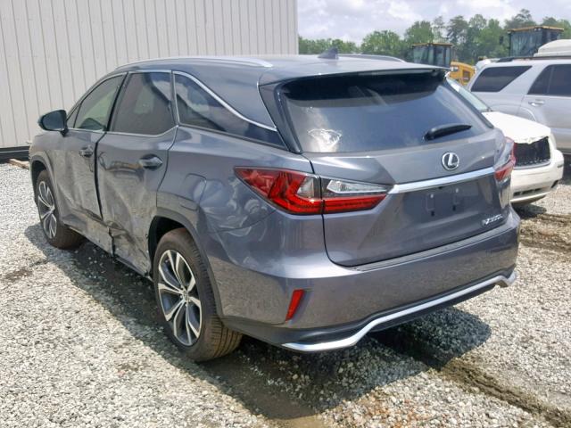 JTJGZKCA2J2000654 - 2018 LEXUS RX 350 L CHARCOAL photo 3