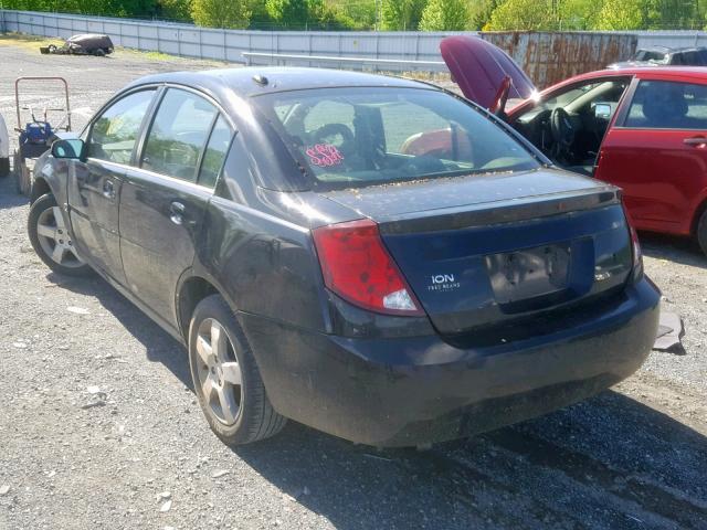 1G8AL55F27Z187859 - 2007 SATURN ION LEVEL BLACK photo 3