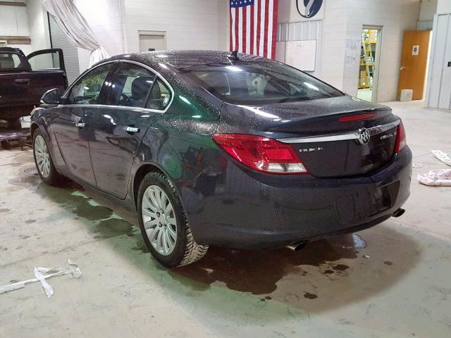 2G4GS5EV5D9225807 - 2013 BUICK REGAL PREM BLACK photo 3