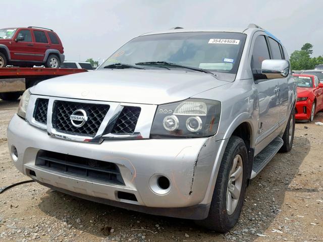 5N1BA08DX9N604194 - 2009 NISSAN ARMADA SE SILVER photo 2