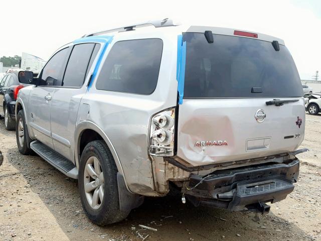 5N1BA08DX9N604194 - 2009 NISSAN ARMADA SE SILVER photo 3