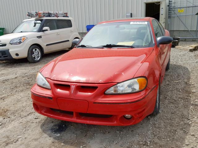 1G2NW12E35M173390 - 2005 PONTIAC GRAND AM G RED photo 2