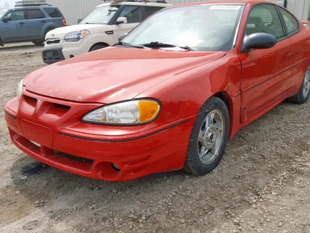 1G2NW12E35M173390 - 2005 PONTIAC GRAND AM G RED photo 9