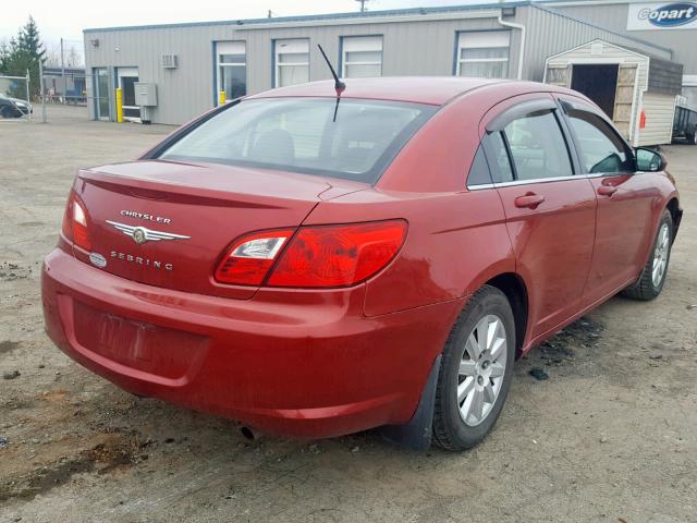 1C3LC46B79N525274 - 2009 CHRYSLER SEBRING LX RED photo 4