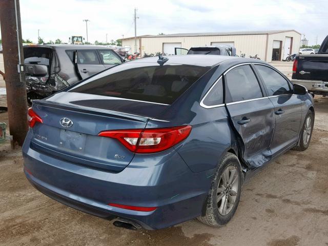 5NPE24AA2GH413369 - 2016 HYUNDAI SONATA ECO BLUE photo 4