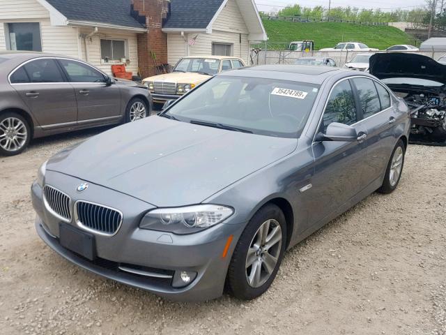 WBAXH5C50DD108447 - 2013 BMW 528 XI GRAY photo 2