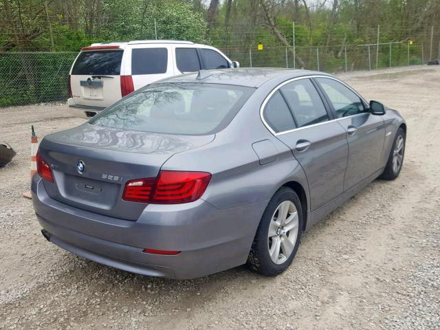 WBAXH5C50DD108447 - 2013 BMW 528 XI GRAY photo 4