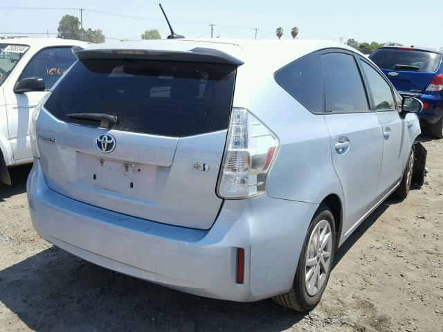 JTDZN3EU2E3323218 - 2014 TOYOTA PRIUS V BLUE photo 4