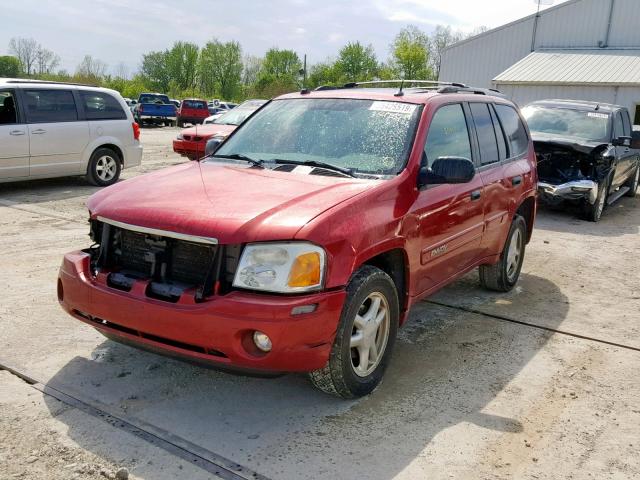 1GKDT13SX52312631 - 2005 GMC ENVOY RED photo 2