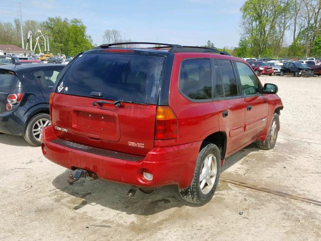 1GKDT13SX52312631 - 2005 GMC ENVOY RED photo 4