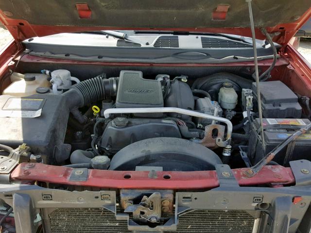 1GKDT13SX52312631 - 2005 GMC ENVOY RED photo 7