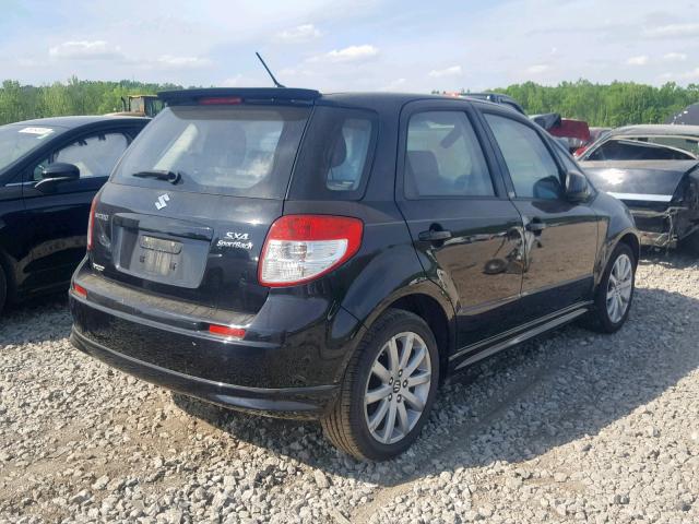 JS2YA5A52D6100195 - 2013 SUZUKI SX4 BLACK photo 4