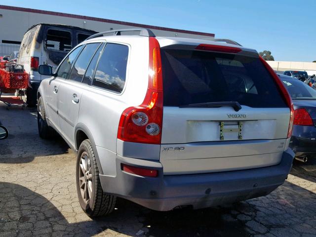 YV1CZ911151136194 - 2005 VOLVO XC90 T6 SILVER photo 3