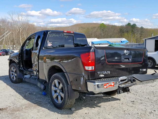 1N6AA0CC6FN512460 - 2015 NISSAN TITAN S BLACK photo 3