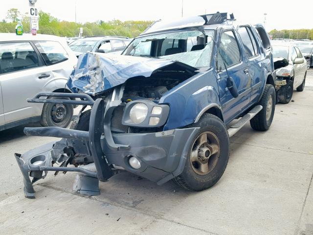 5N1ED28Y13C644718 - 2003 NISSAN XTERRA XE BLUE photo 2