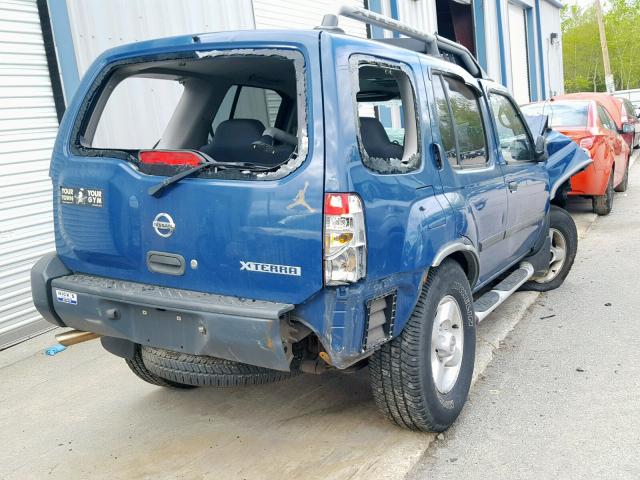 5N1ED28Y13C644718 - 2003 NISSAN XTERRA XE BLUE photo 4