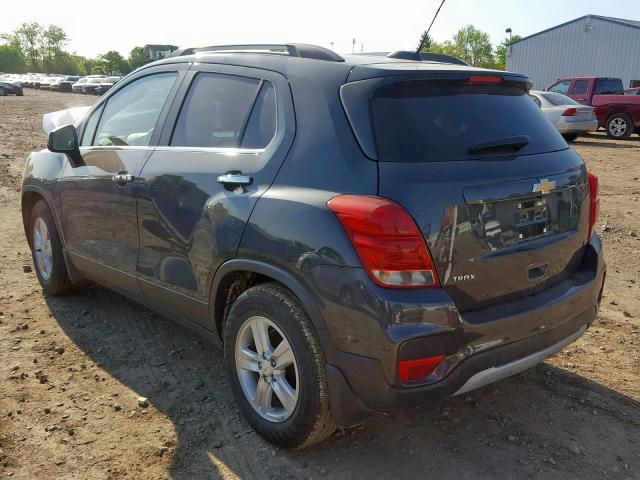 3GNCJLSB0HL209285 - 2017 CHEVROLET TRAX 1LT GRAY photo 3