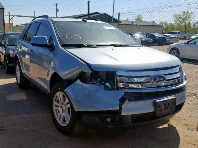 2FMDK48C38BA20704 - 2008 FORD EDGE SEL BLUE photo 1