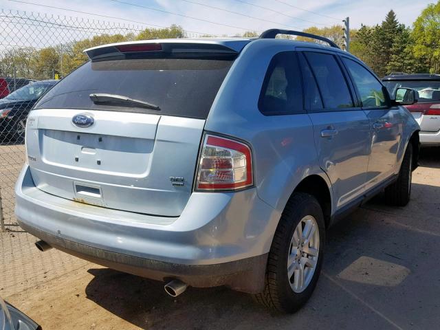 2FMDK48C38BA20704 - 2008 FORD EDGE SEL BLUE photo 4