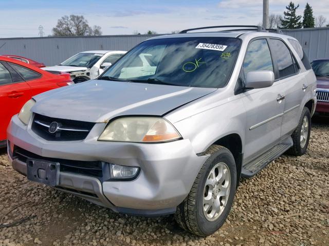 2HNYD18612H521324 - 2002 ACURA MDX TOURIN GRAY photo 2