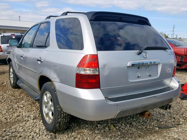 2HNYD18612H521324 - 2002 ACURA MDX TOURIN GRAY photo 3