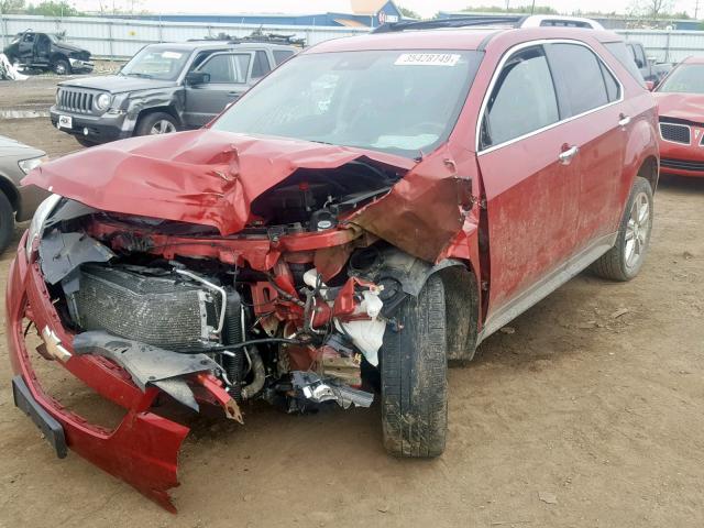 2GNFLFE33D6392287 - 2013 CHEVROLET EQUINOX LT RED photo 2