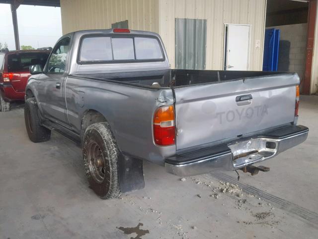 4TAPM62N8TZ125838 - 1996 TOYOTA TACOMA GRAY photo 3