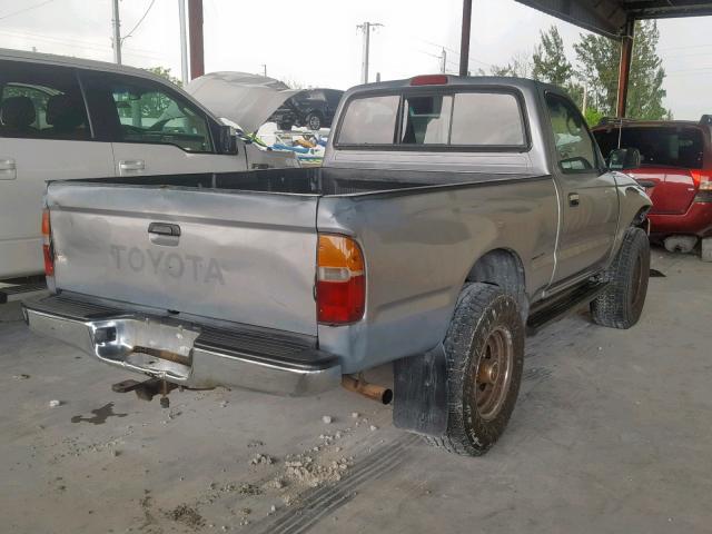 4TAPM62N8TZ125838 - 1996 TOYOTA TACOMA GRAY photo 4