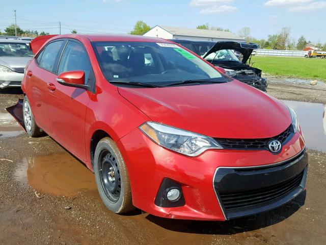 2T1BURHE0EC098865 - 2014 TOYOTA COROLLA L RED photo 1