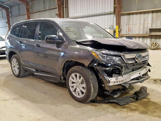 5FNYF5H1XKB001494 - 2019 HONDA PILOT LX GRAY photo 1