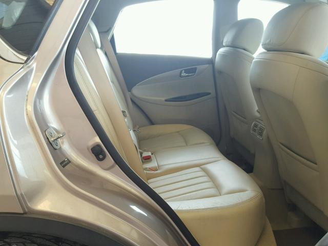JN1AJ0HP5AM701911 - 2010 INFINITI EX35 BASE GOLD photo 6