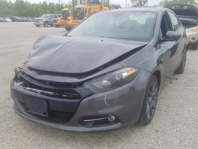 1C3CDFFAXGD796400 - 2016 DODGE DART SXT S BLACK photo 2