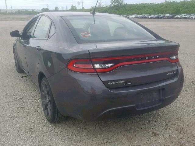 1C3CDFFAXGD796400 - 2016 DODGE DART SXT S BLACK photo 3