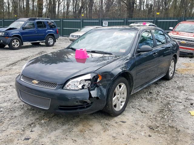 2G1WB5E38E1179302 - 2014 CHEVROLET IMPALA LIM BLACK photo 2