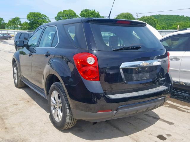 2GNALBEK7C1166842 - 2012 CHEVROLET EQUINOX LS BLACK photo 3