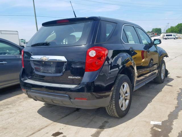 2GNALBEK7C1166842 - 2012 CHEVROLET EQUINOX LS BLACK photo 4